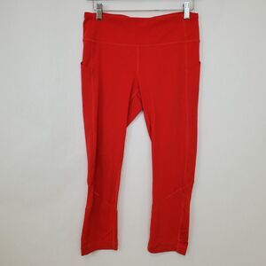 Lululemon Leggings Womens Size 6 Pace Rival Crop Full-On Luxtreme 22" True Red